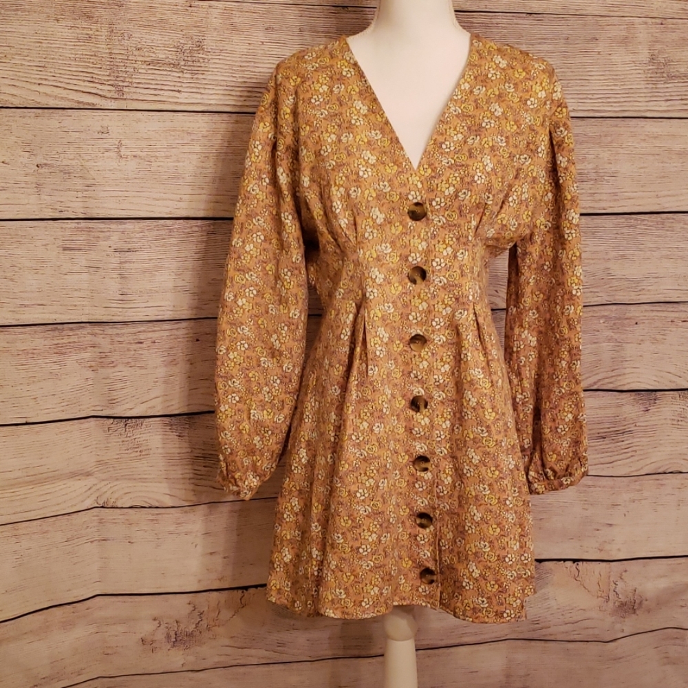 Free People A-line mini dress / tunic, Sz 6